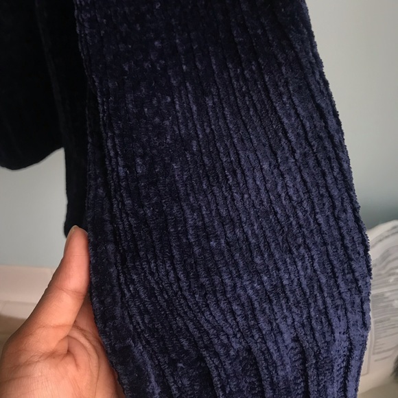 SOFT Navy Chenille Sweater - Picture 4 of 4